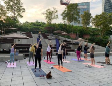 Community event at Design Orchard Singapore rooftop space
