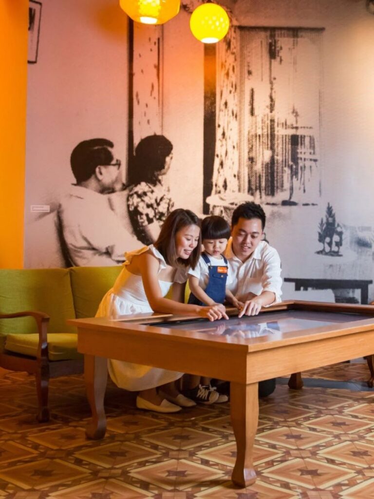 Image of family at National Museum Singapore - kid-friendly museum singapore