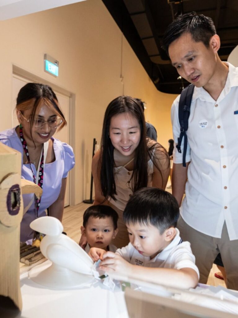 Image of family at Singapore Art Museum - kid-friendly museum singapore