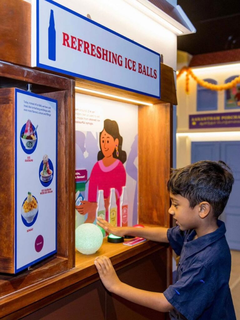 Image of boy at Indian Heritage Centre - kid-friendly museum singapore