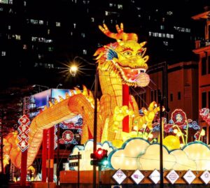 Image of street light-up in Chinatown