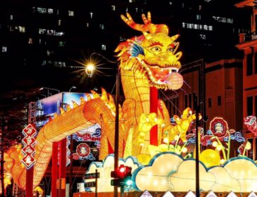 Image of street light-up in Chinatown