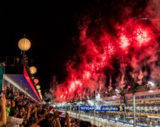 Image of Singapore F1 Grand Prix - fireworks racetrack