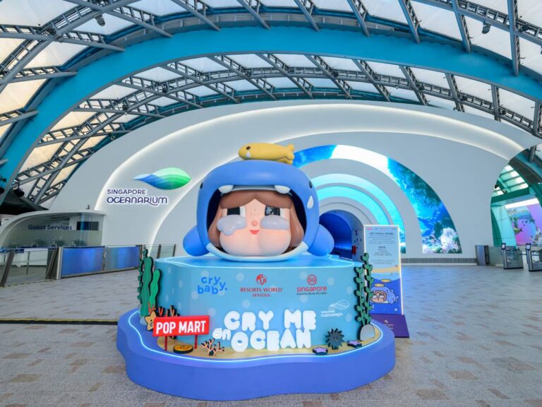 CRYBABY ocean-themed installations at Singapore Oceanarium exhibition