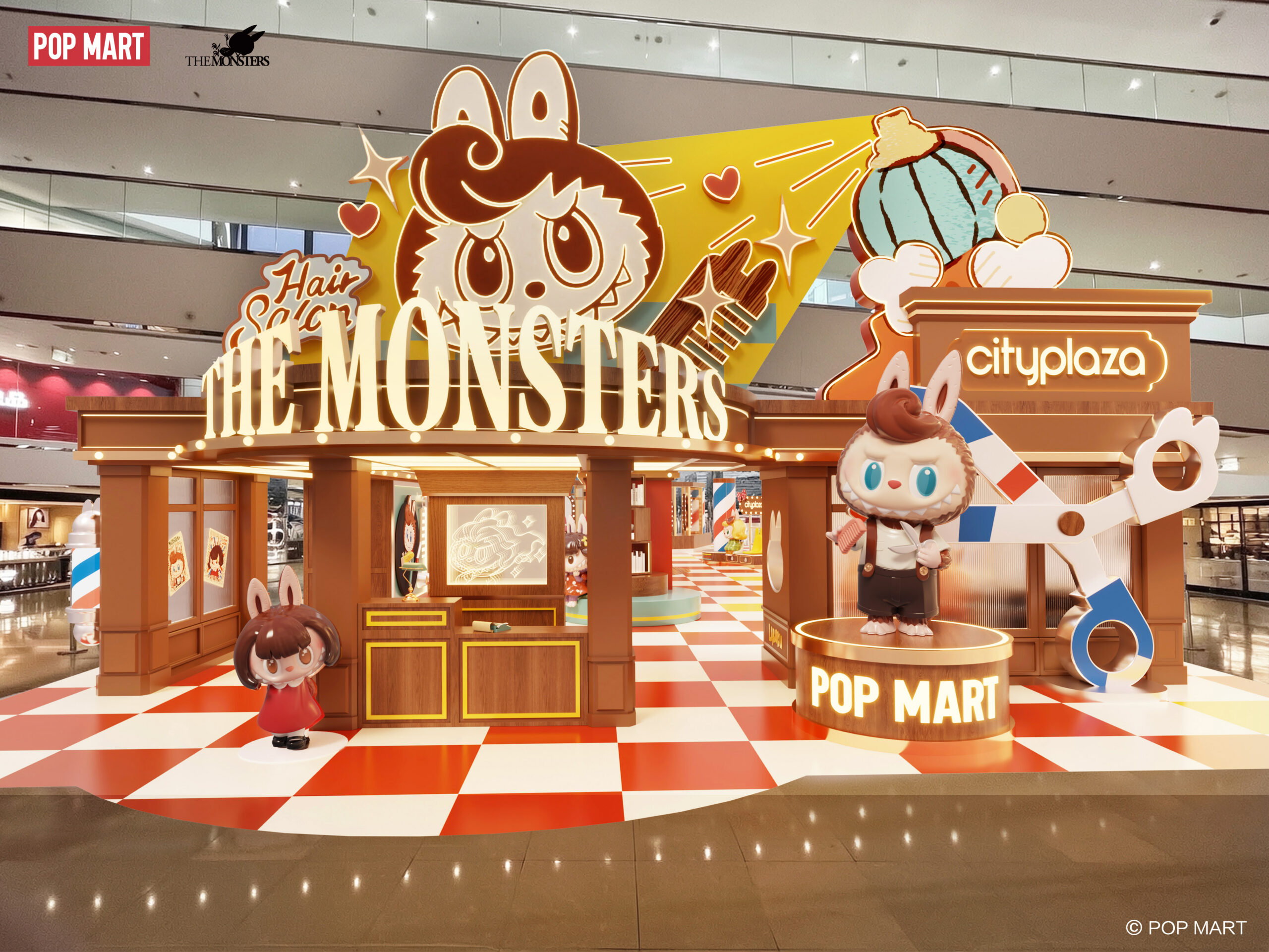 Cityplaza x POP MART: THE MONSTERS Hair Salon Exhibition