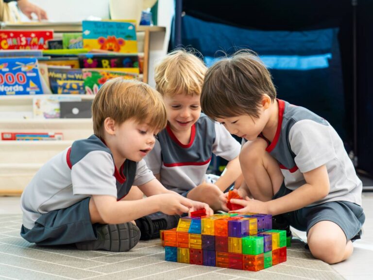 Children learning at XCL World Academy Singapore