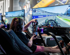 Image of child playing at Formula 1 event at Gardens by the Bay Singapore
