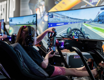 Image of child playing at Formula 1 event at Gardens by the Bay Singapore
