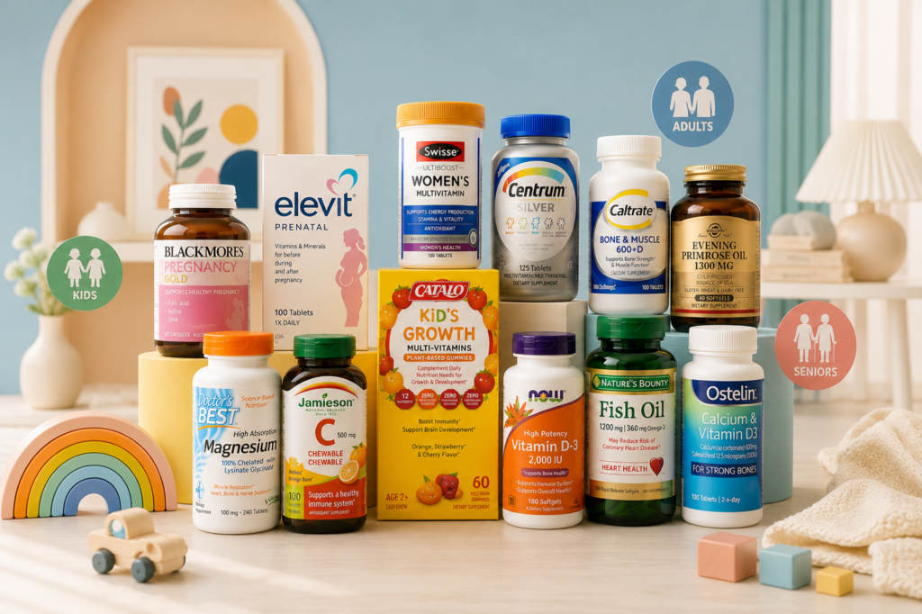 Best places to buy supplements in Hong Kong for the whole family.
