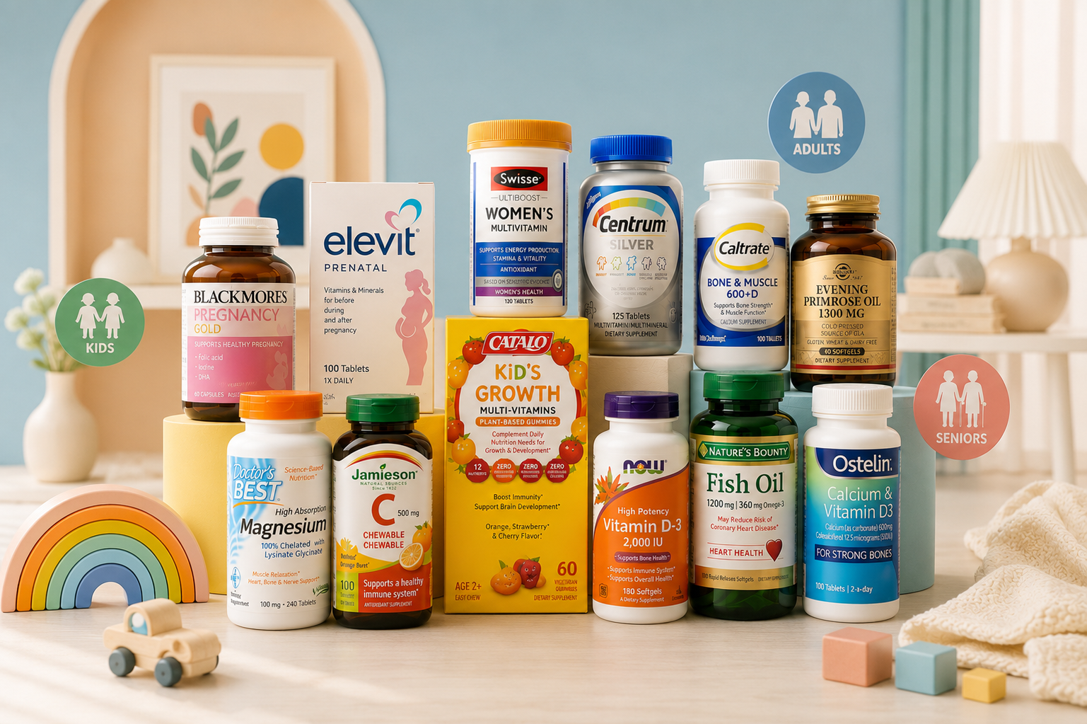 Best places to buy supplements in Hong Kong for the whole family.