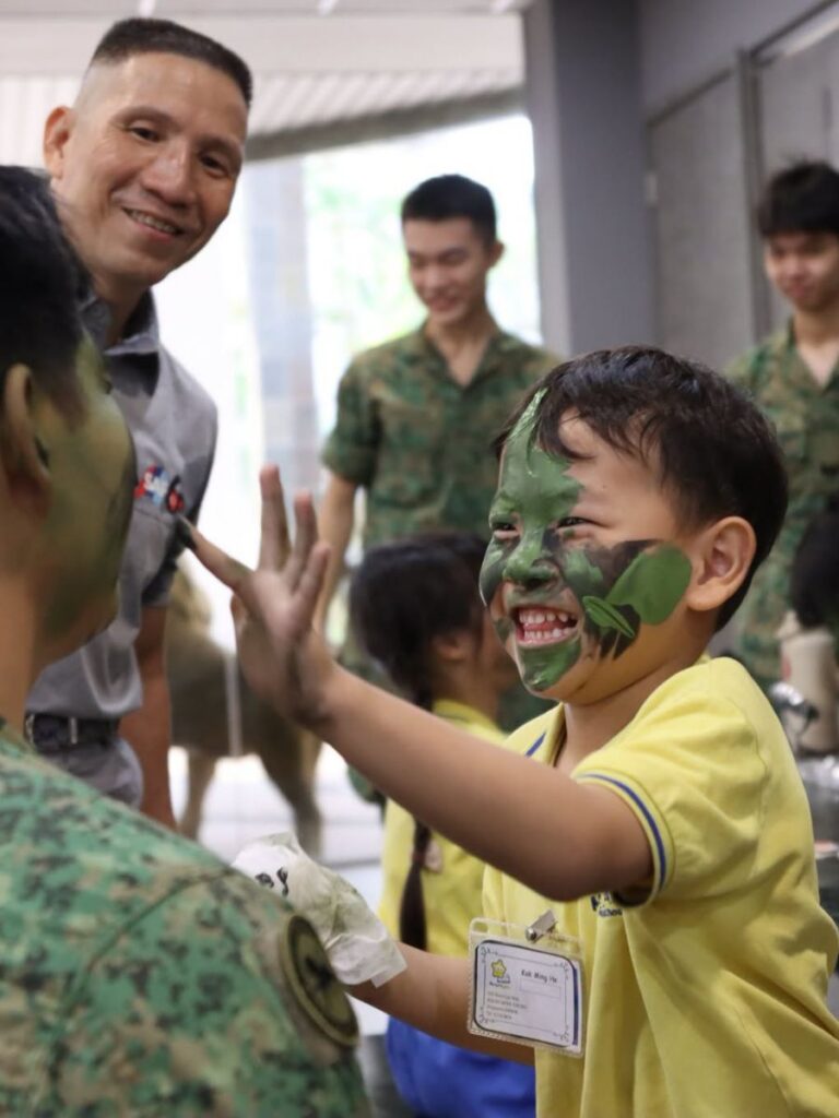 Image of boy painting face at SAFRA - September holiday activities singapore