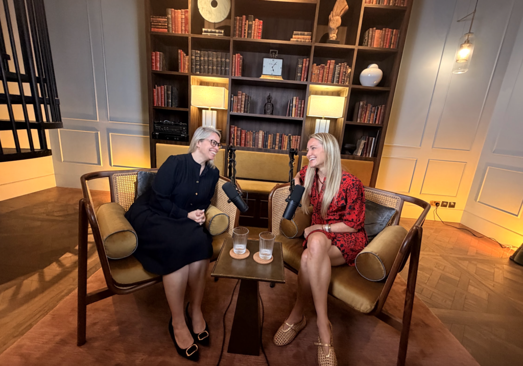 Image of Vanessa Duff and Shea Stanley in interview hong kong