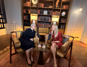 Image of Vanessa Duff and Shea Stanley in interview hong kong
