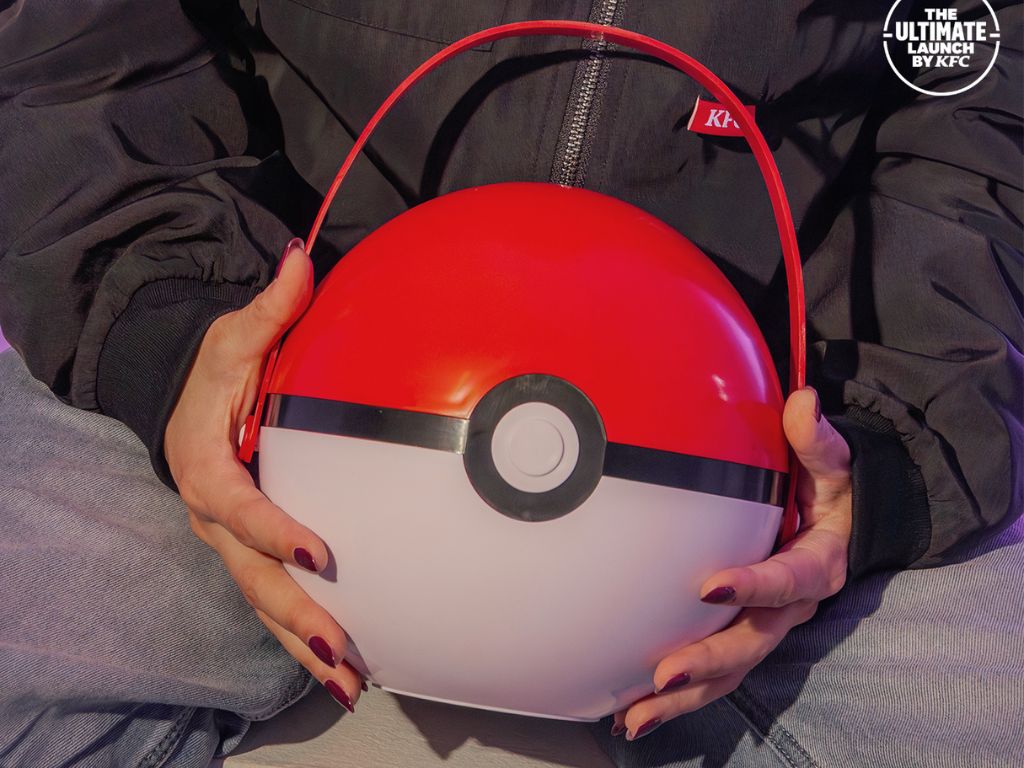 Image of Poke Ball bucket from KFC Singapore