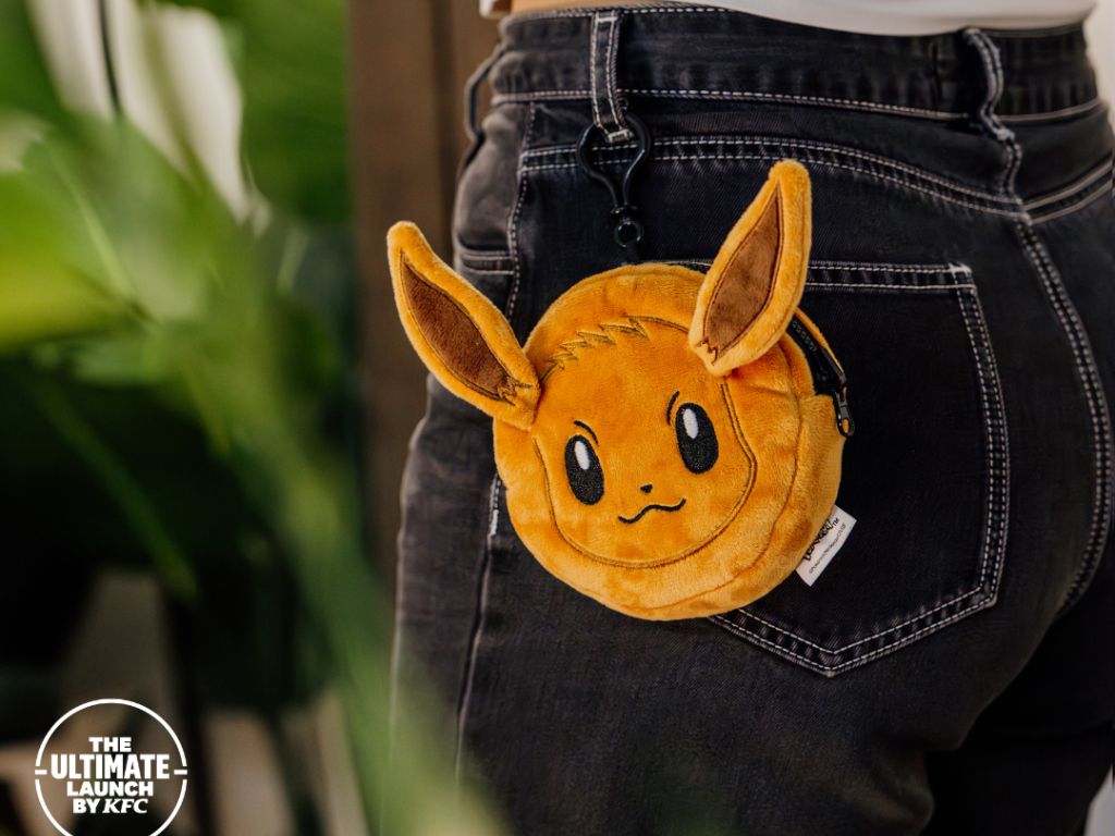 Image of Pokemon reversible pouch from KFC Singapore