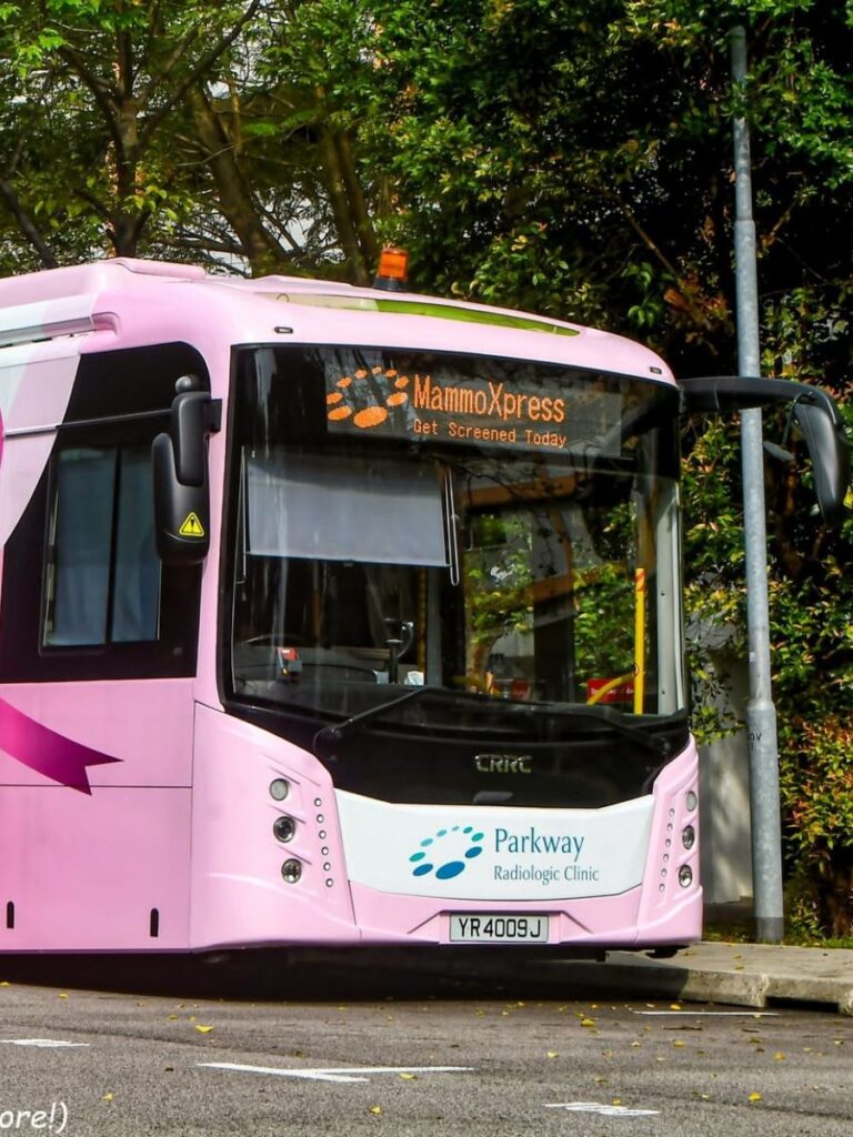 Image of MammoXpress Bus - breast cancer awareness event singapore