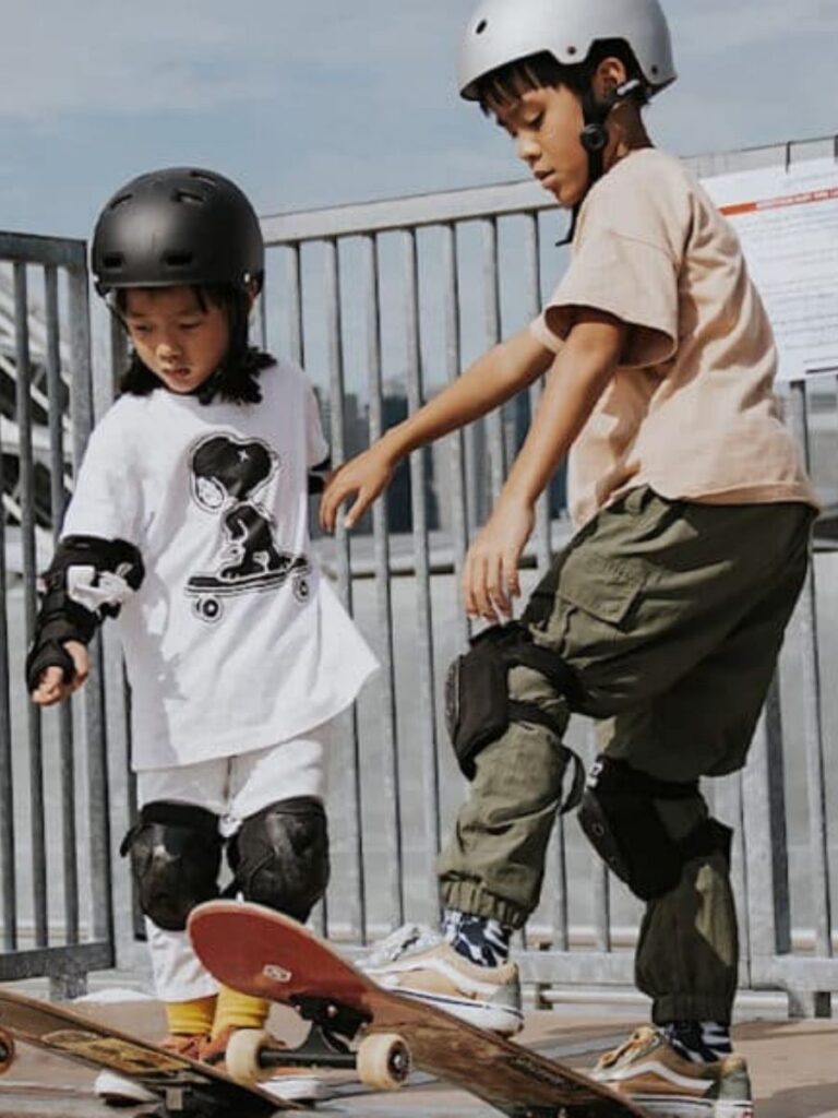 Image of kid skateboarding - enrichment class singapore