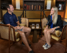 Image of Justin from PhysioCentral getting interviewed by Little Steps Asia