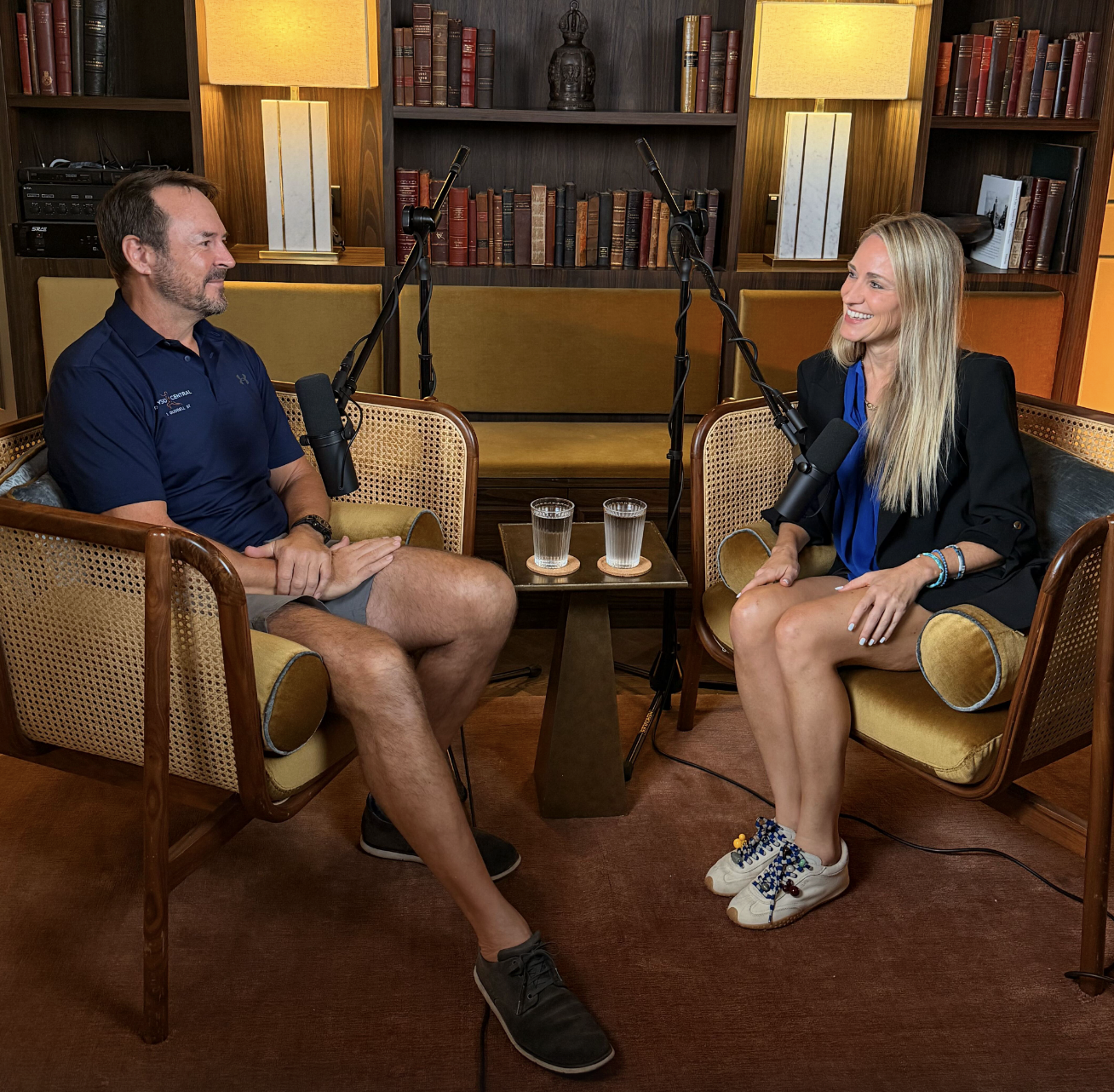 Image of Justin from PhysioCentral getting interviewed by Little Steps Asia