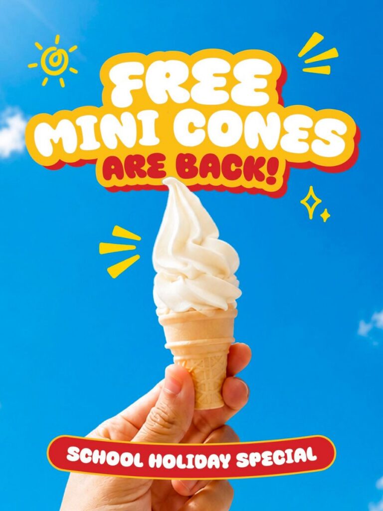 Image of McDonald's mini cones - september holiday activities singapore