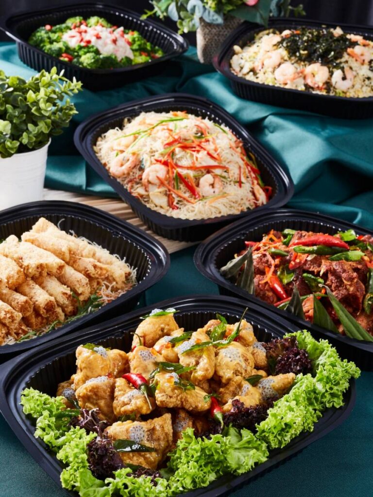 FoodLine mini buffet catering spread for a family celebration in Singapore