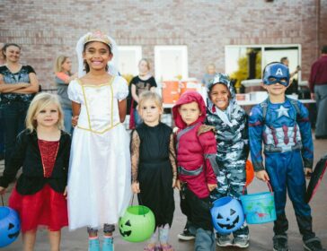 Image of kids in Halloween costumes for trick-or-treating singapore
