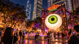 halloween in central. family friendly halloween event in hong kong