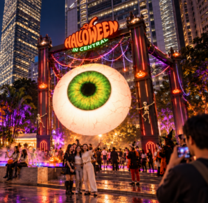 halloween in central. family friendly halloween event in hong kong