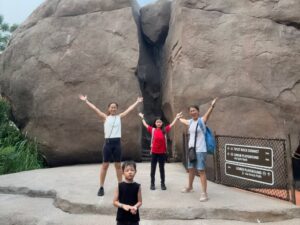 Image of family at Split Rock Summit - Crocodile Lodge Mandai