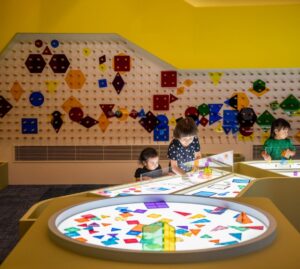 Image of kids playing with blocks at Keppel Art Centre For Education - National Gallery Singapore - kid-friendly museum singapore