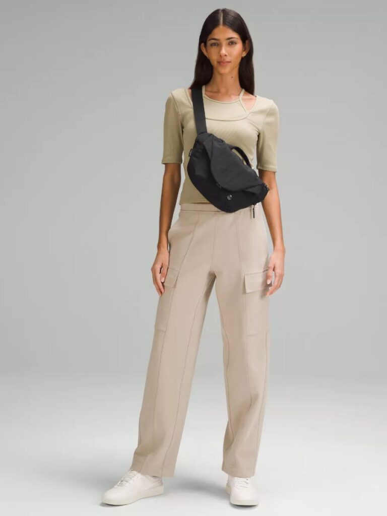 Image of woman with the Lululemon Curved Crossbody Bag - christmas gift singapore