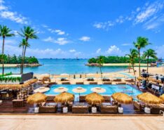 Image of beachfront seats at Salt Beach Club