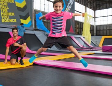 Image of boy jumping on trampoline at Bounce Singapore - trampoline park singapore