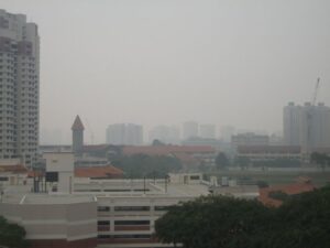 Image of haze in Singapore