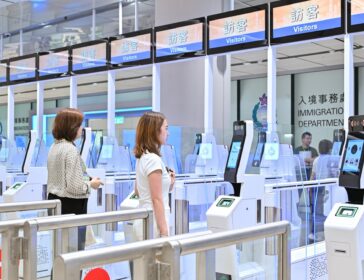 hong kong airport e-channel visitors. how to gain faster entry